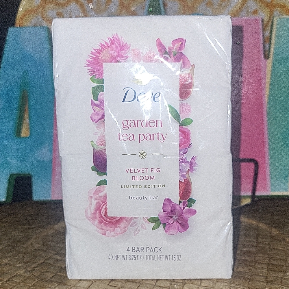 Dove Garden Tea Party Velvet Fig Bloom Beauty Bar 4